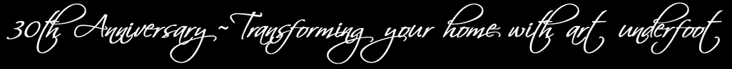 30th Anniversary transforming your home with art underfoot