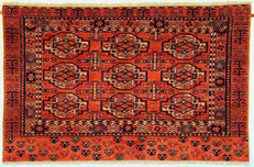 Afghan Chuval with vegetable dyes, hand spun and hand carded wool.